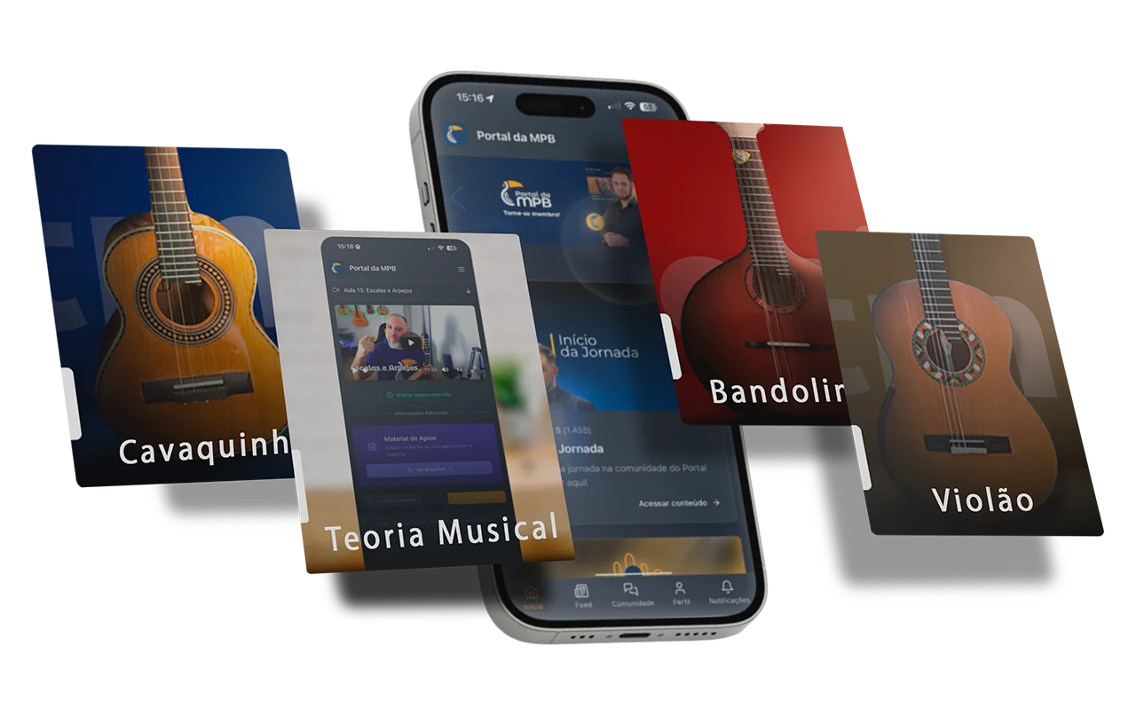 O Clube do Samba & Choro no celular, tablet e computador